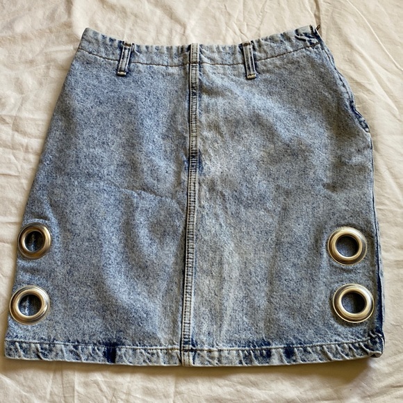 Vintage ITT High Wasit Denim Skirt - Picture 1 of 8